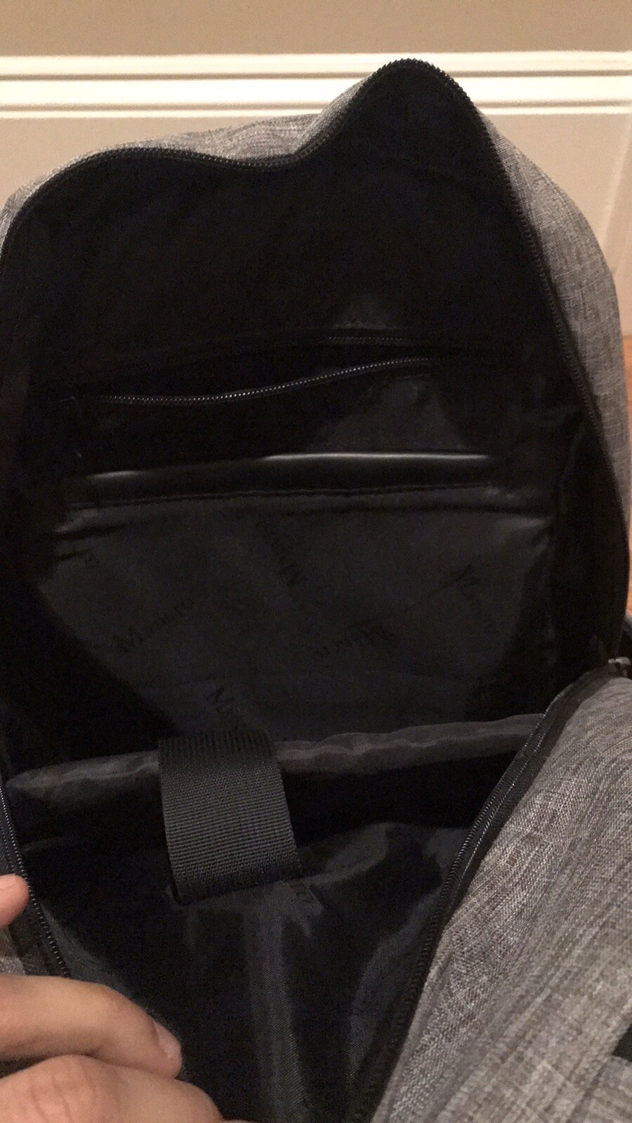 Mancro Business Water Resistant Polyester Laptop Backpack With USB Charging