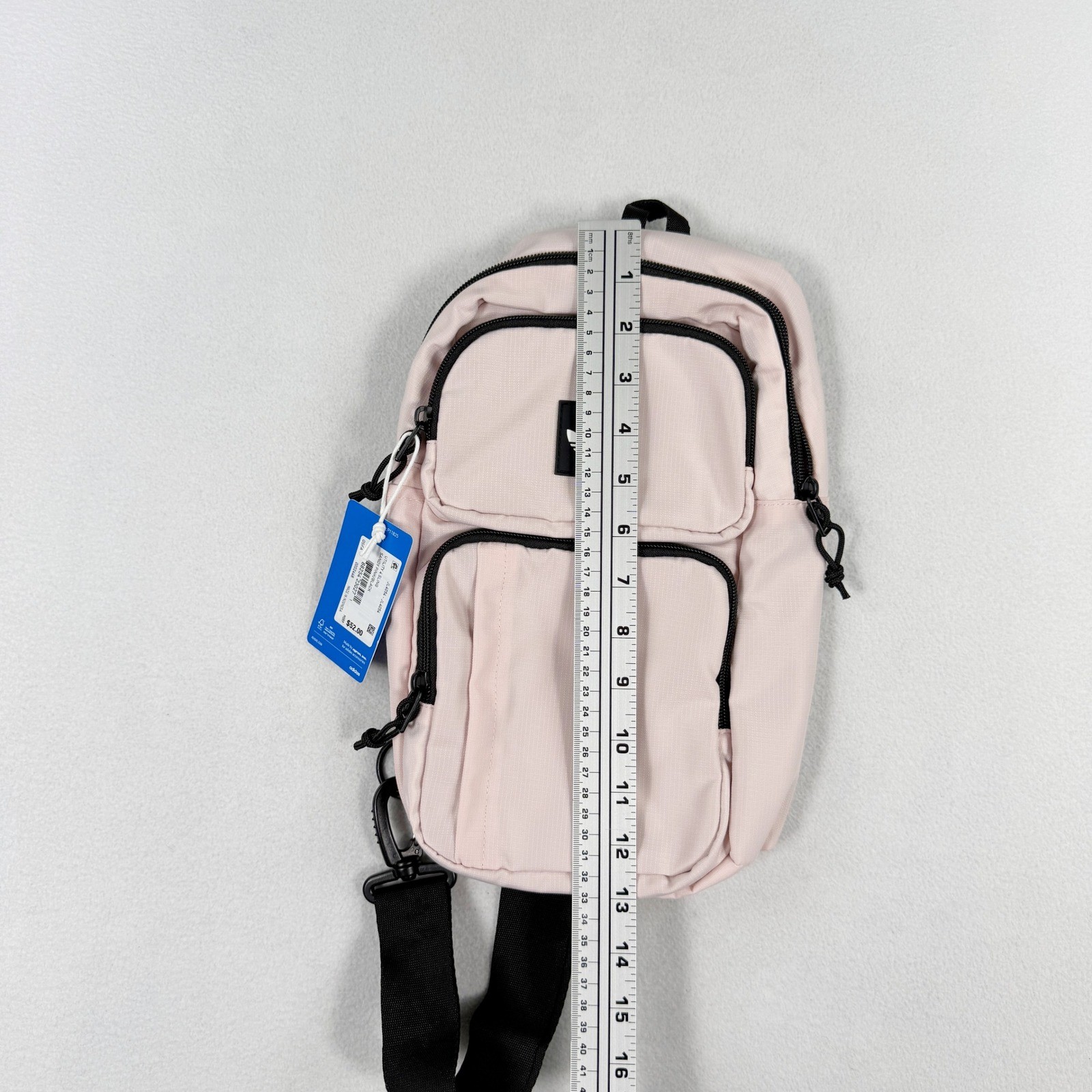 Adidas Utility 4 Sling Crossbody Bag Size Sandy Pink / Black NEW
