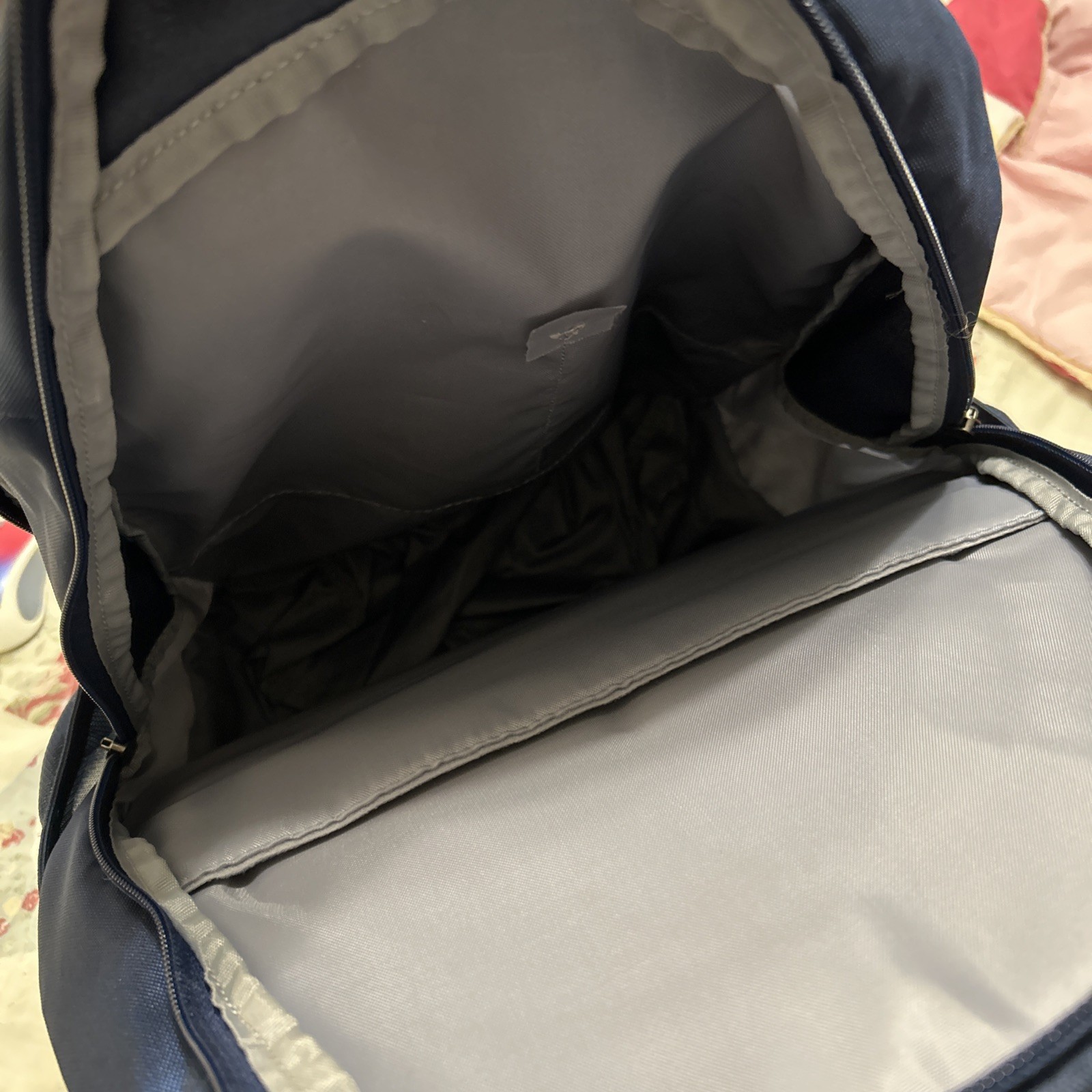 Under Armour Storm Backpack – Navy Blue & Red | Water-Repellent Gym/School Bag
