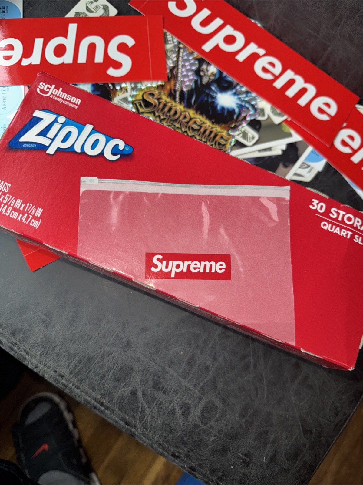 IN HAND Brand NEW 2020 Supreme x Ziploc Bags (Box of 30) Red Box Logo Authentic
