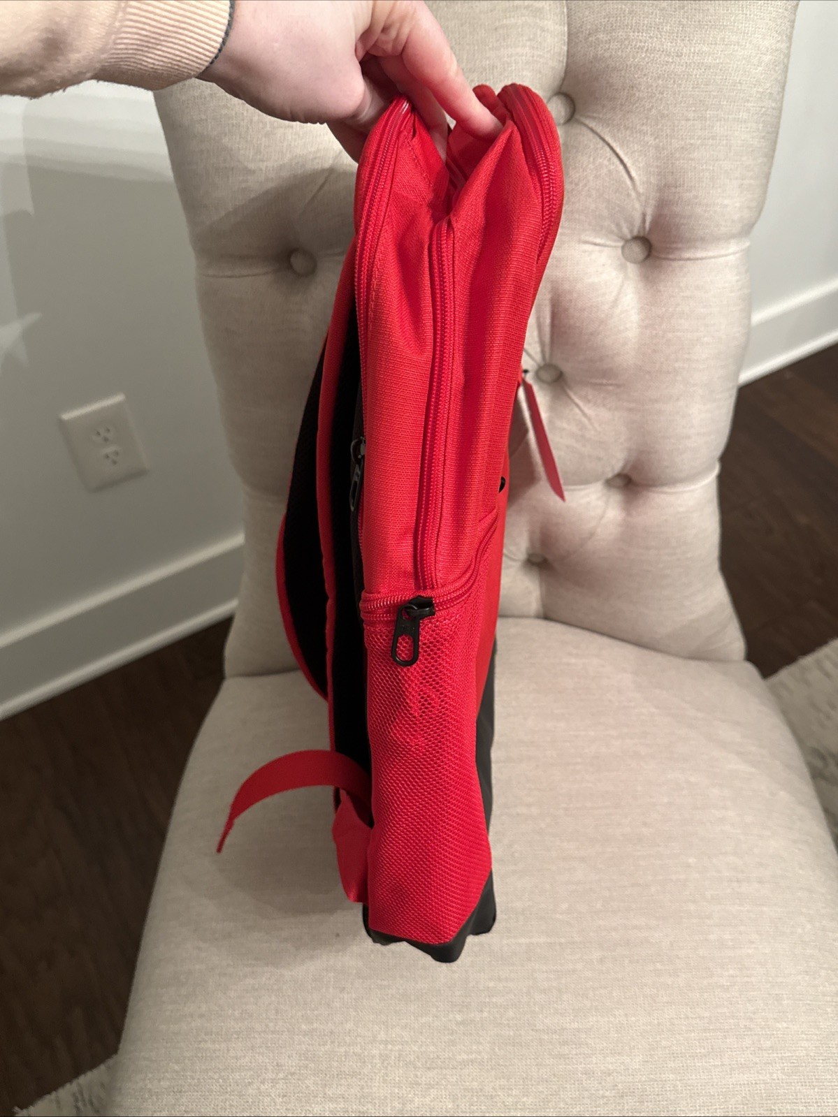 NIKE Red Backback DH7709-657 Brasilia 9.5 Training Backpack (24L)