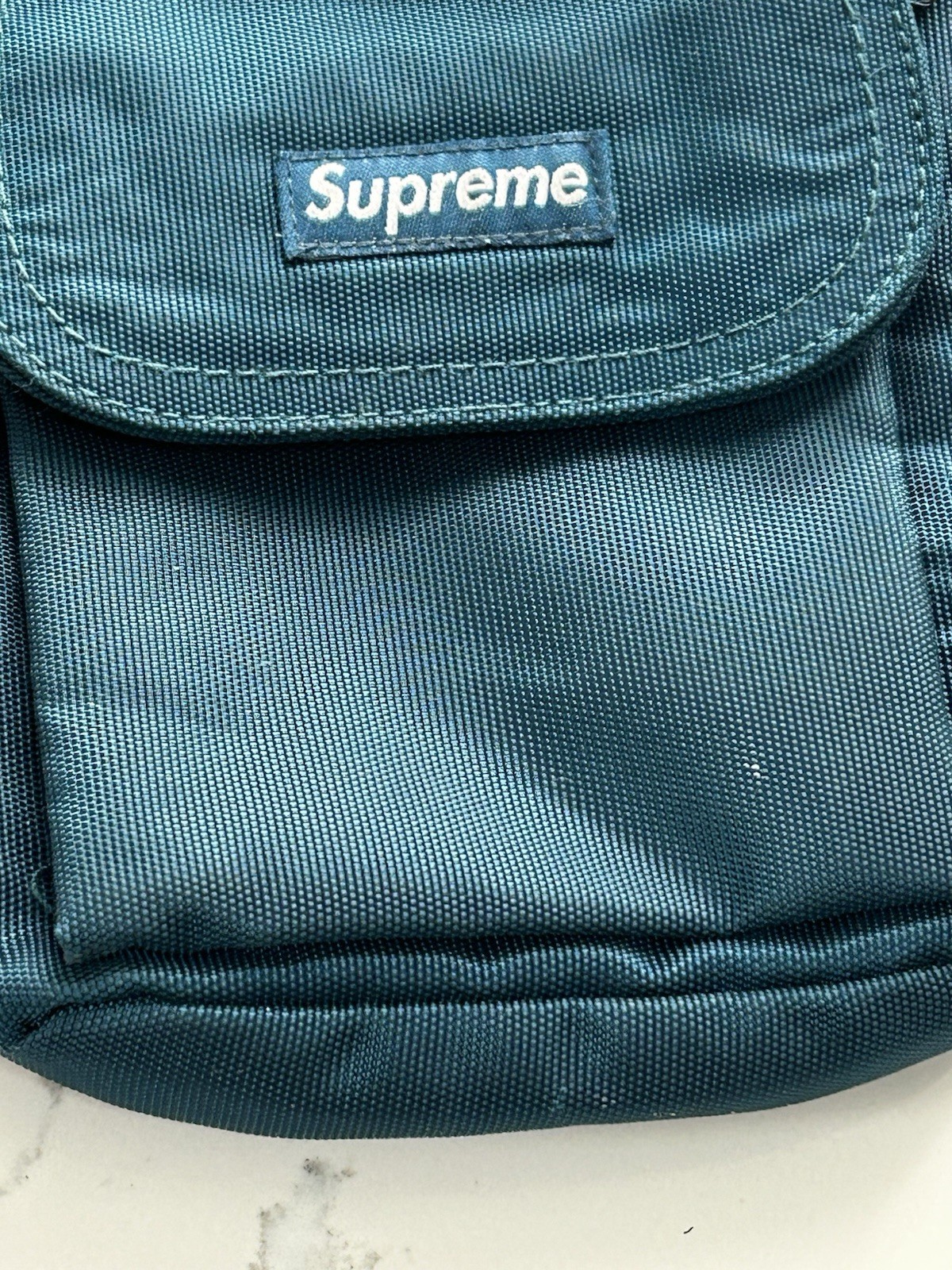 FW19 Supreme shoulder bag utility pouch Cordura nylon teal