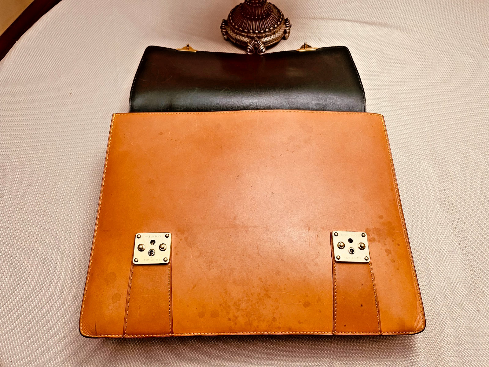 LOUIS VUITTON “SELBIT” NOMADE Leather Briefcase / Satchel / Portfolio – France