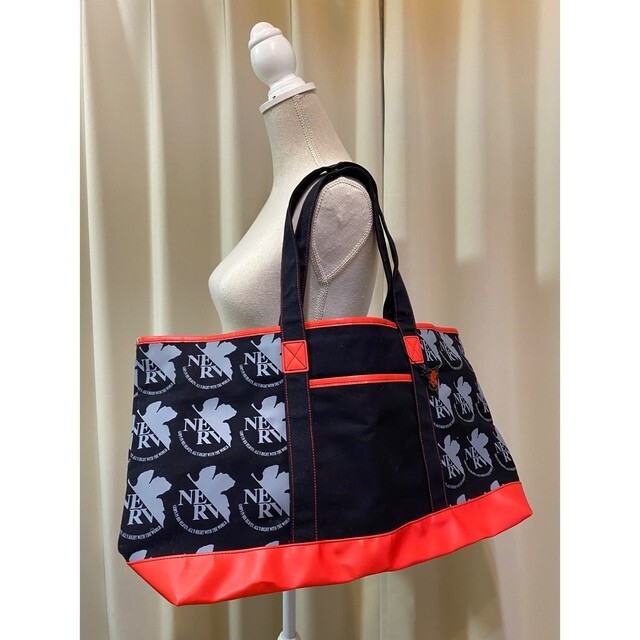 EVA GOLF Evangelion Tote Bag Polyester Campus W18.8 x H11.8 x D5.9in JAPAN NEW
