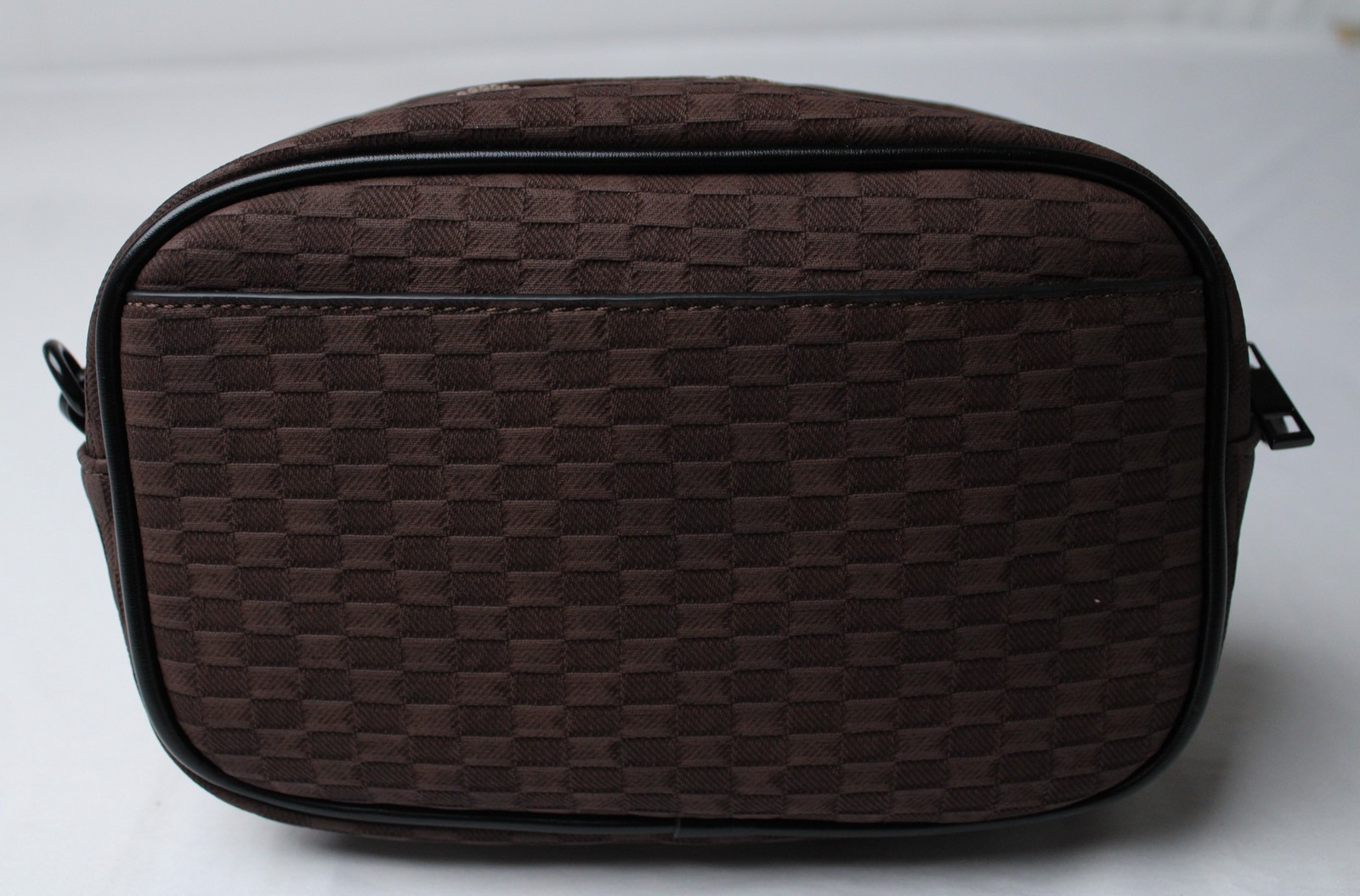 ASOS Men’s Monogram Fabric Zip Closure Crossbody Bag CA4 Brown One Size NWT