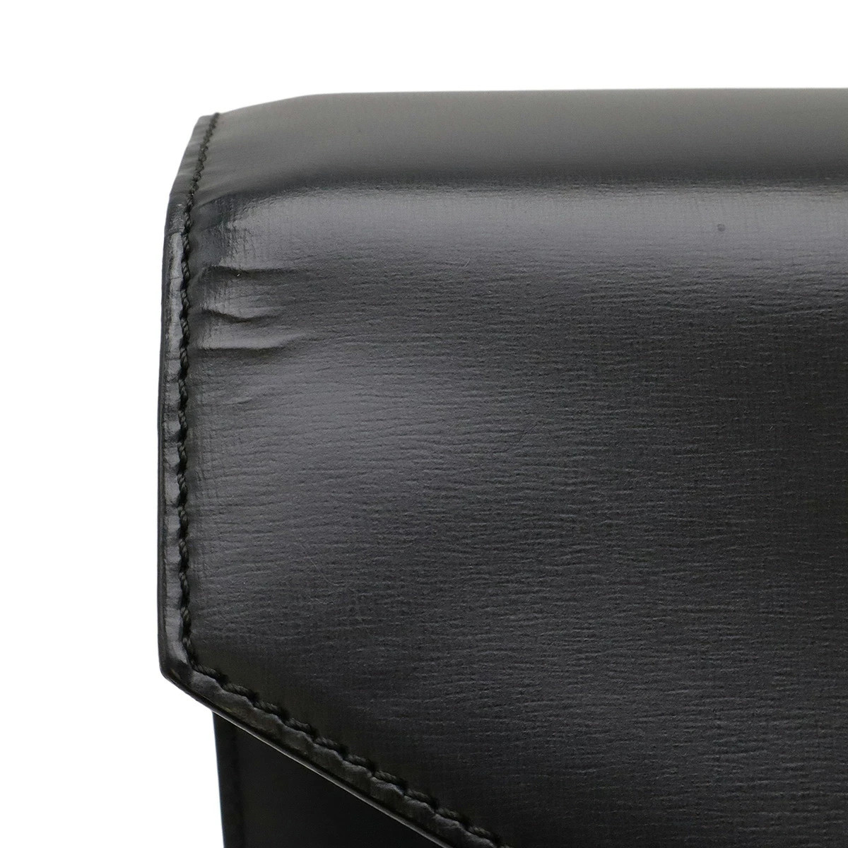 Loewe Briefcase Document Business Bag Leather Black 30x42x7.5cm