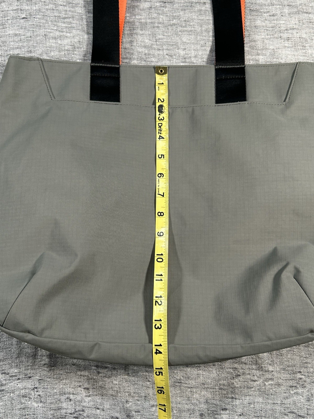 Alpaka Elements Tote Bag Gray Orange Magnetic Closure Inner Pockets Weatherproof