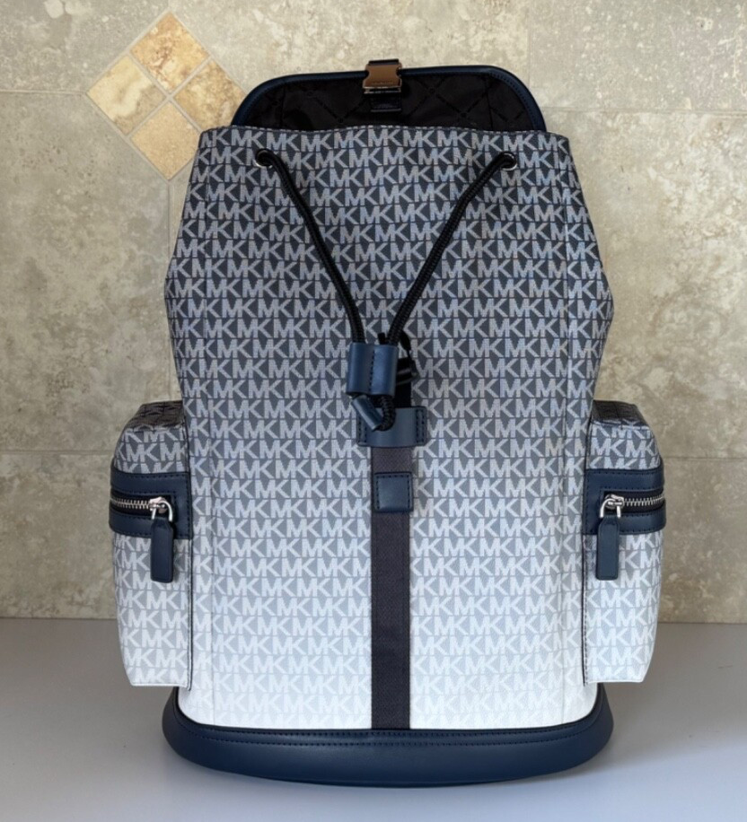 MICHAEL KORS COOPER LARGE UTILITY BACKPACK MK OMBRE NAVY