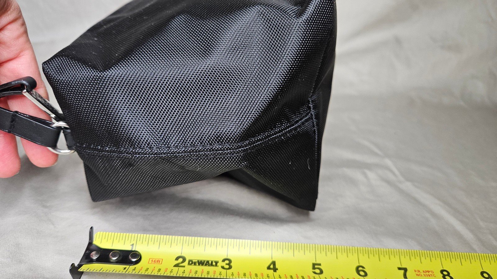 Versace Parfums Trousse Uomo Pouch For Men Black Blue Toiletry Travel Bag NEW