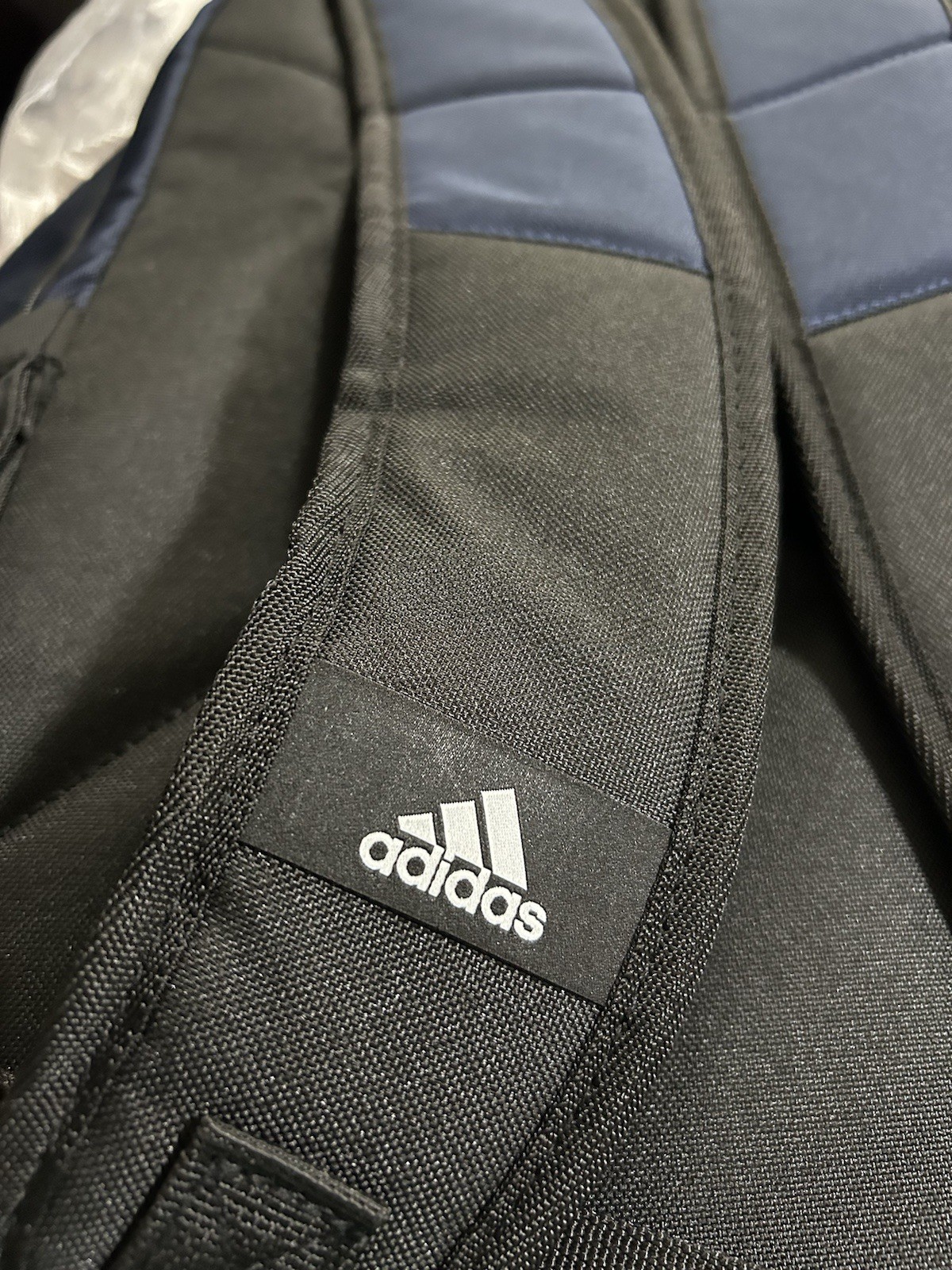 Adidas Defender Backpack Navy Blue 19.5”x11 to 12.5” x 8.5” to 9.25” 33to34L