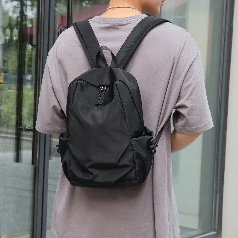 Sport Mini Men’s Backpack Fashion Small Black Travel Rucksack Shoulder School.
