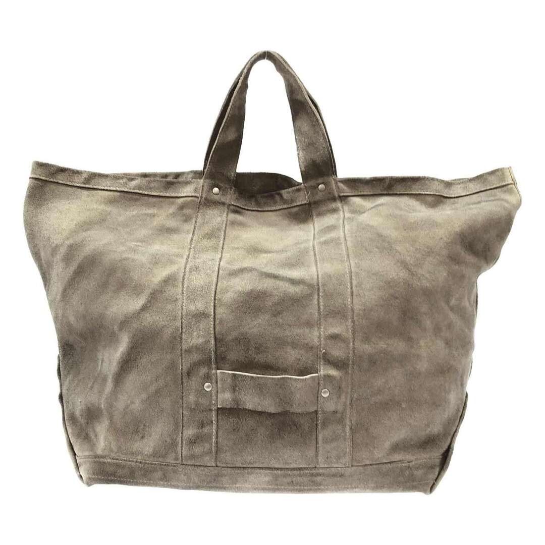 SEVEN BY COW TOTE BAG Suede Split Leather Gray – Used MESC-0