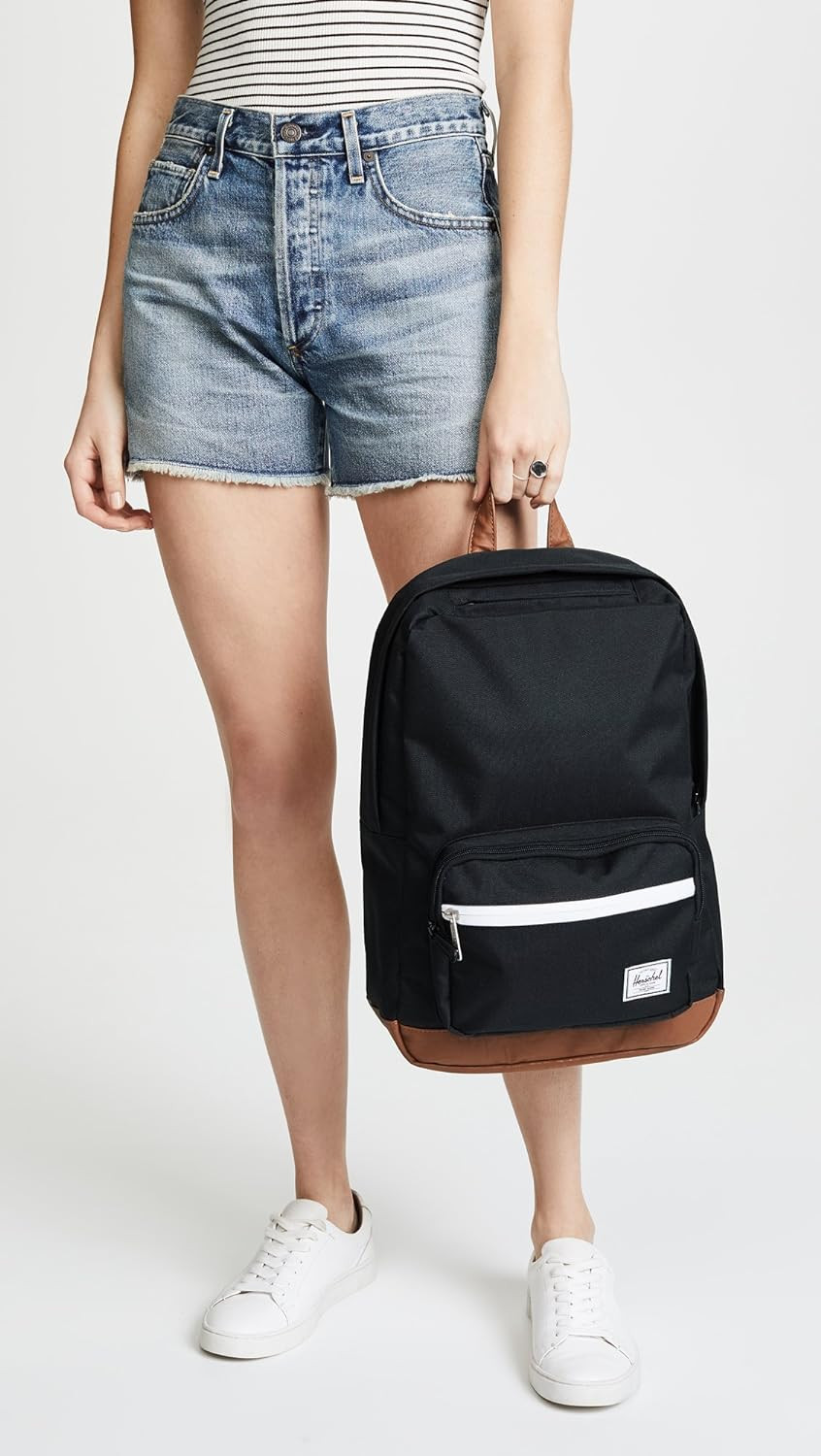 Herschel Pop Quiz Backpack, Black/Tan, Classic 22L 1038