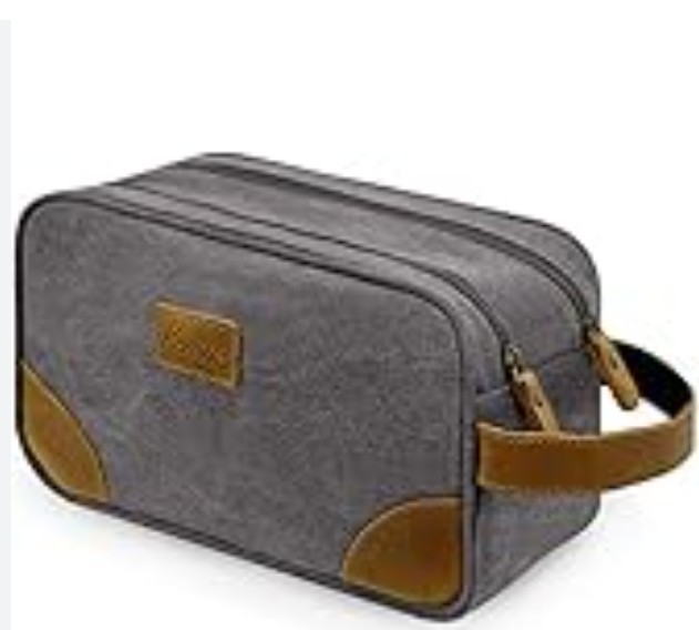 Kemy’s Toiletry Bag for Men, Water Resistant, Shaving Bag, Travel New