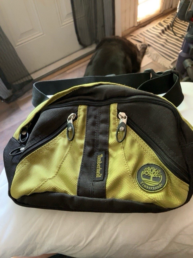 VTG Y2K Timberland Waist Pack Adjustable Hiking Outdoors Multi Compartment