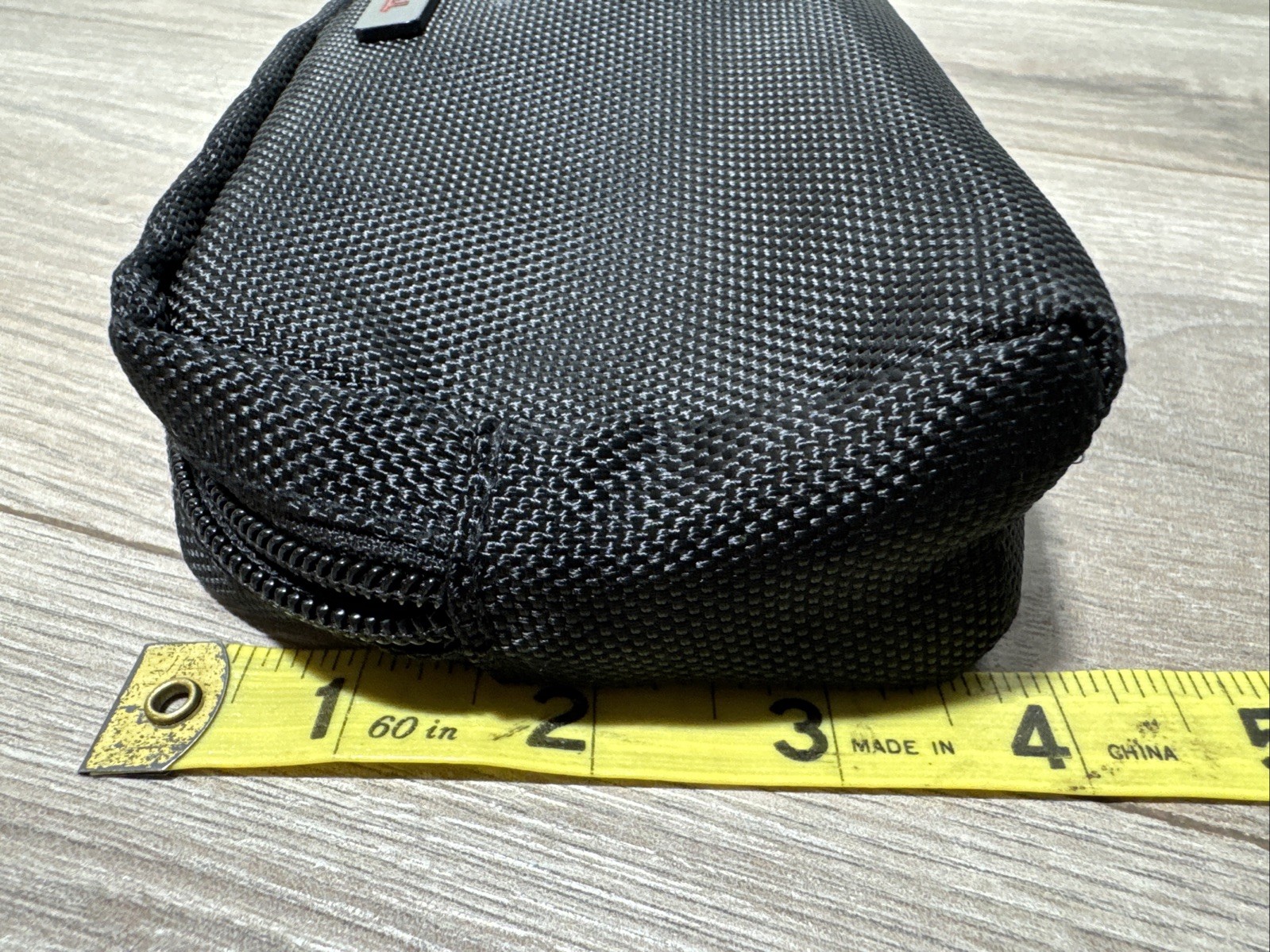 Tumi Delta Accessory Pouch Bag Zip Case Black Makeup Toiletry Travel Eye Mask