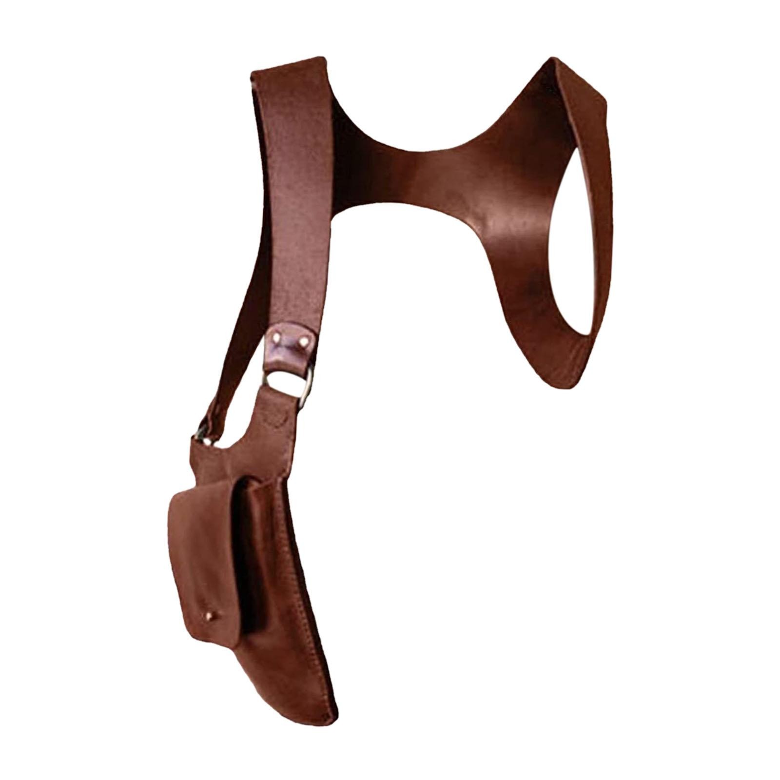 PU Leather Hidden Underarm Shoulder Bag. Women Men Shoulder Wallet Concealed