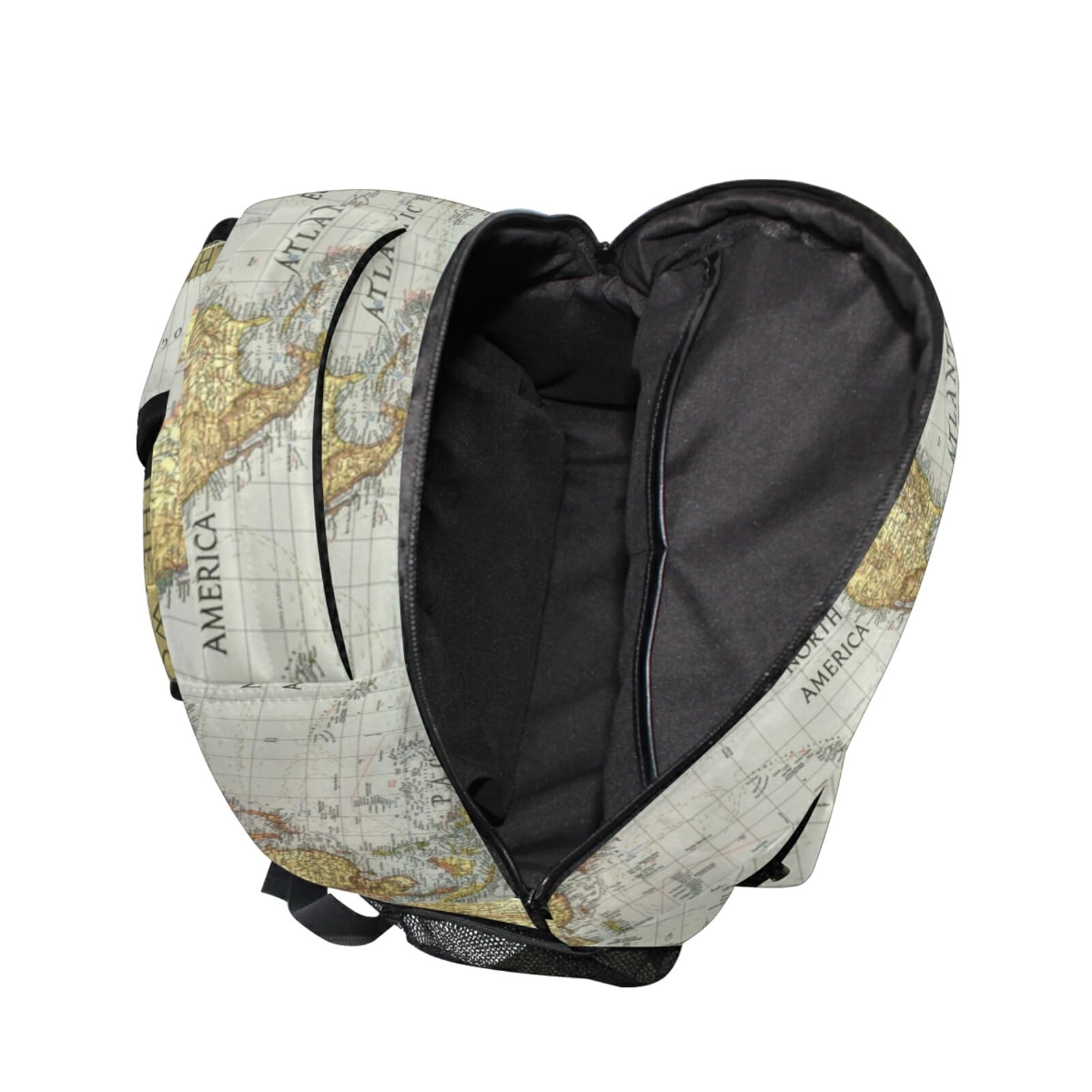 Travel World Map Backpack School Laptop Bookbag Shoulder Daypack Casual