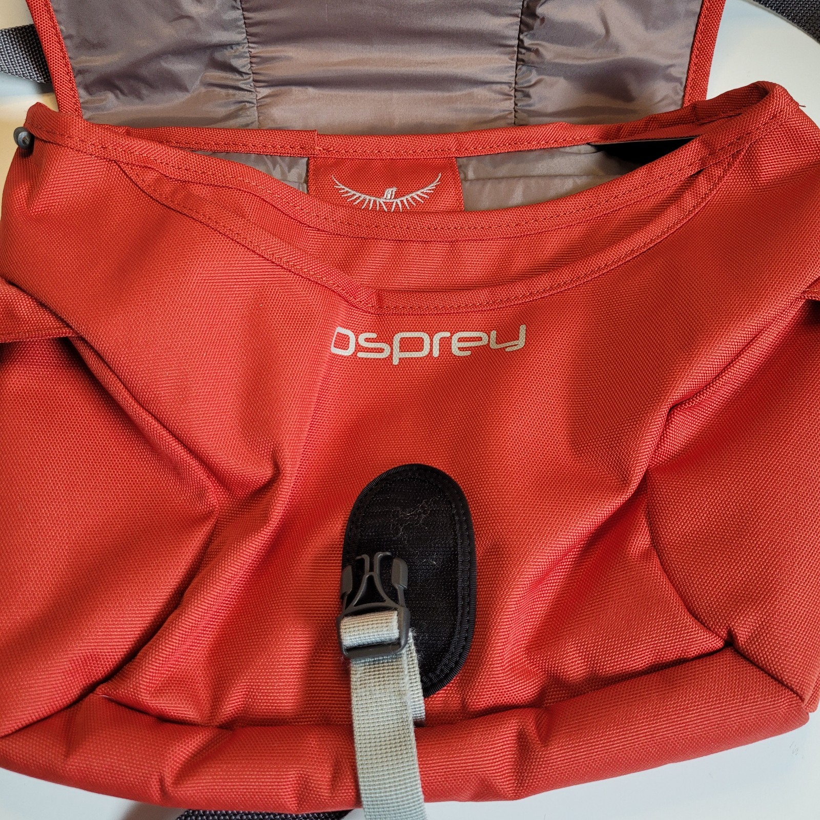 Osprey Messenger Bag Orange Backwoods Flapjack Courier Shoulder See Description!