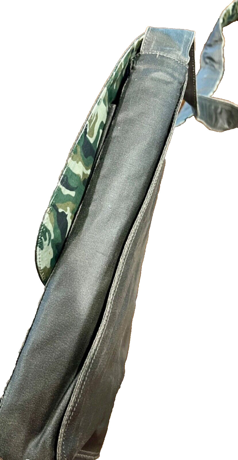 Messenger Shoulder Bag Canvas Faux Leather Flap with Camo Lining