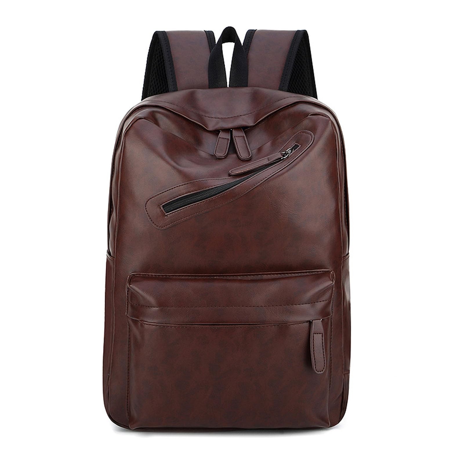 JINGTIANCD Mens Leather 16.1 inch Laptop Bag Travel Casual Computer Backpack …