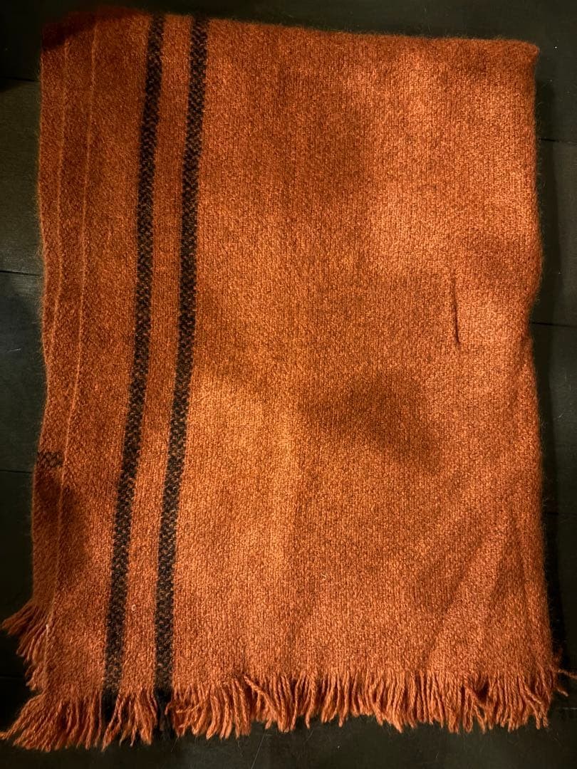 Norlha Yak Wool Handwoven Solid Stole – Terracotta 188×53 cm