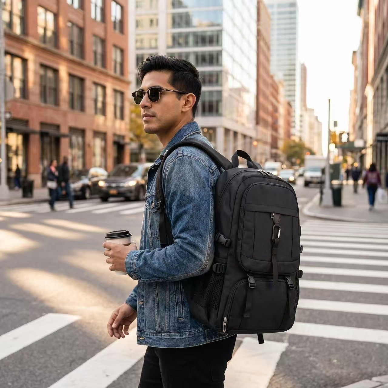 Men’s Large Capacity Backpack – Spacious, Durable & Perfect for Travel or Work