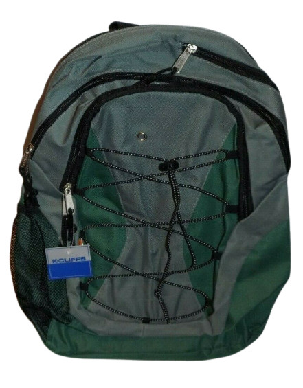K-Cliffs Backpack 3 Compartment CD Pocket Padded Back Panel and Shoulder Strap