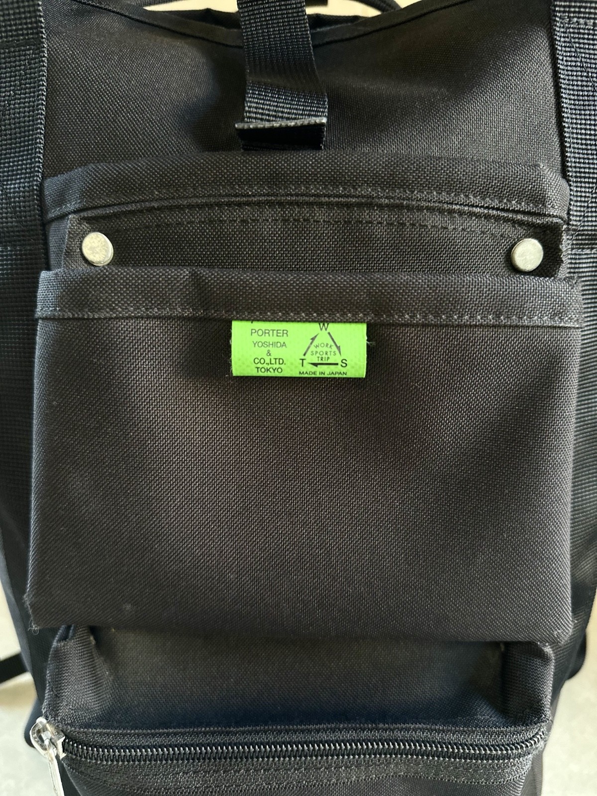 PORTER UNION 2Way Backpack Tote Bag Black Yoshida Made in Japan