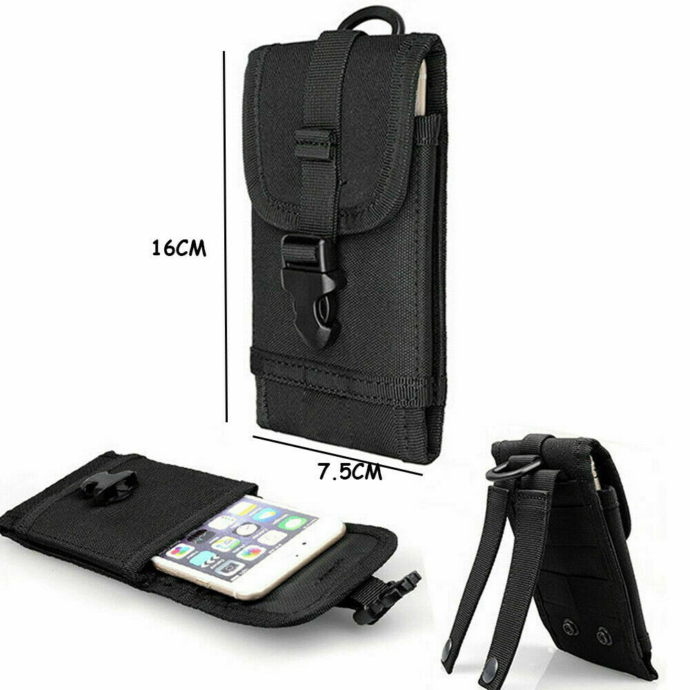 Tactical Cell Phone Holster Pouch Gadget Waist Pack Attachment Belt Holder Bag
