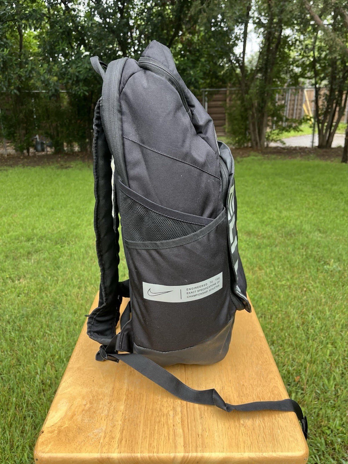 Nike Elite Pro Basketball Backpack 32L Black White BA6164-013 Hoops Sport Bag