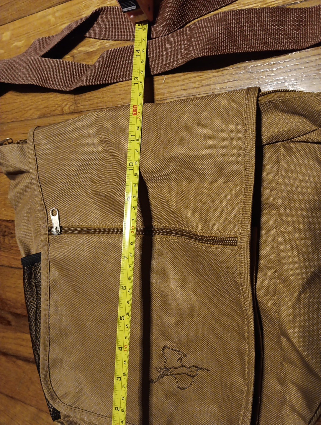 Audubon Light Brown Field Messenger Crossbody Bag