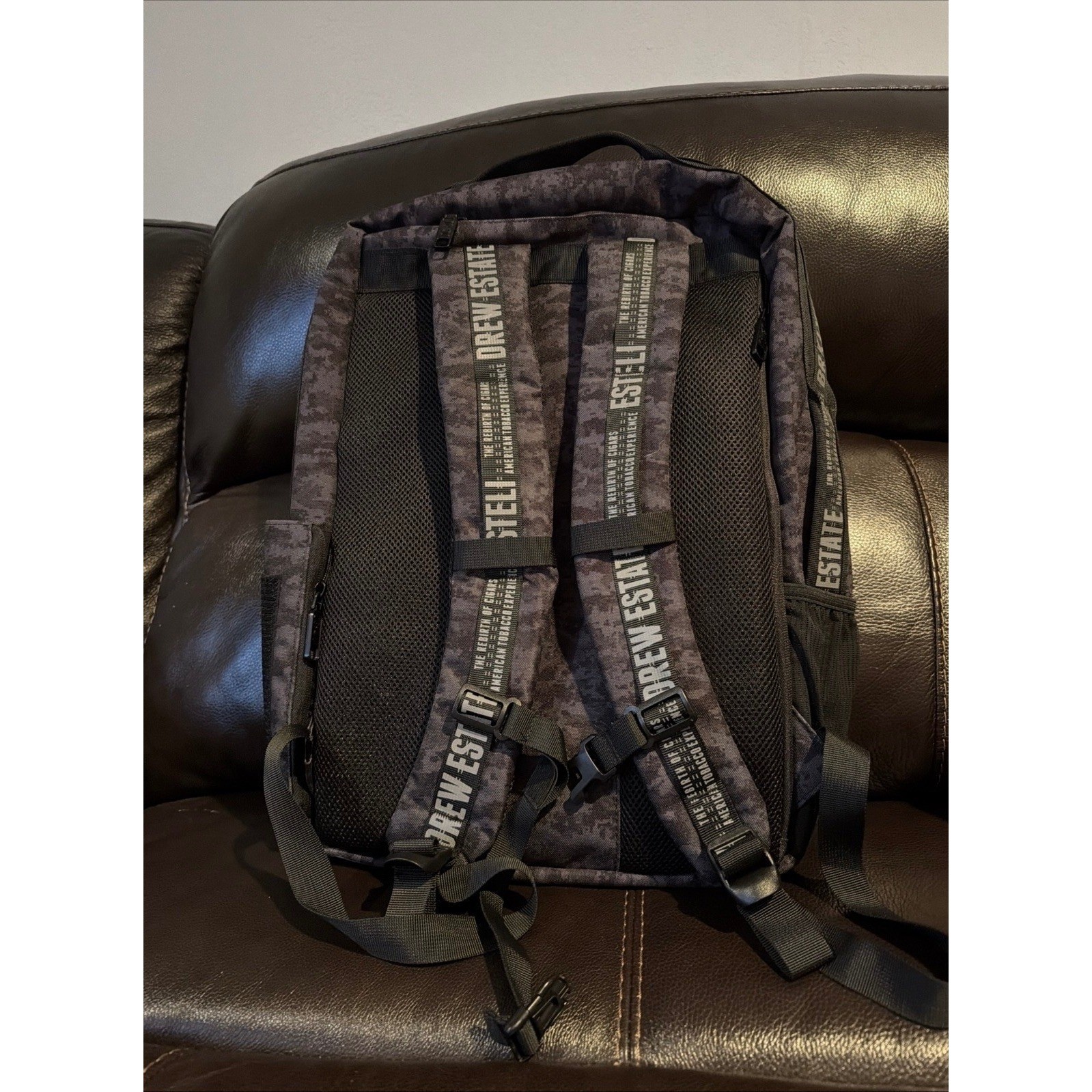 Drew Estate Barn Smoker Backpack Digital Camo American Tobacco Experience Bag