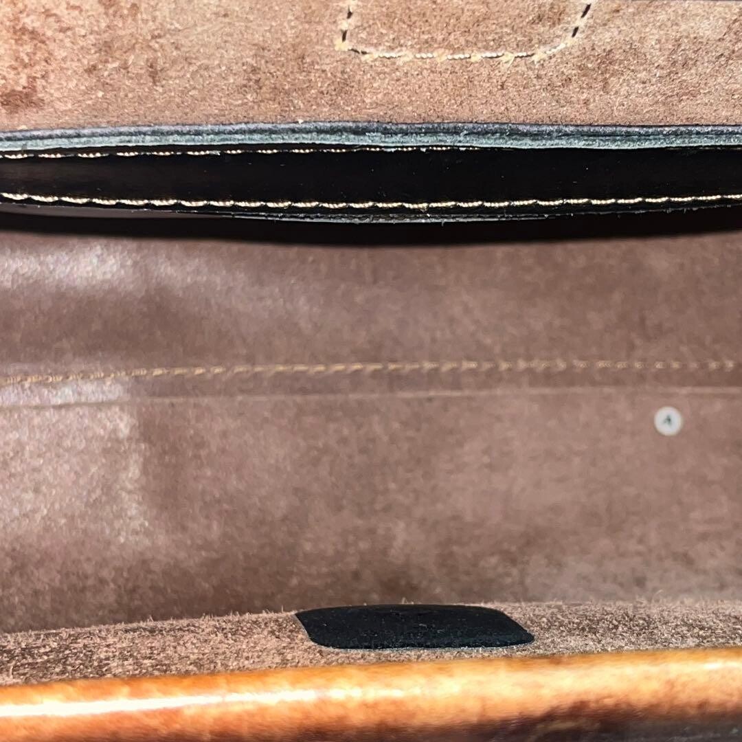 HERZ Leather Soft Dulles Bag 2WAY Brown Men’s Business Briefcase Shoulder Bag