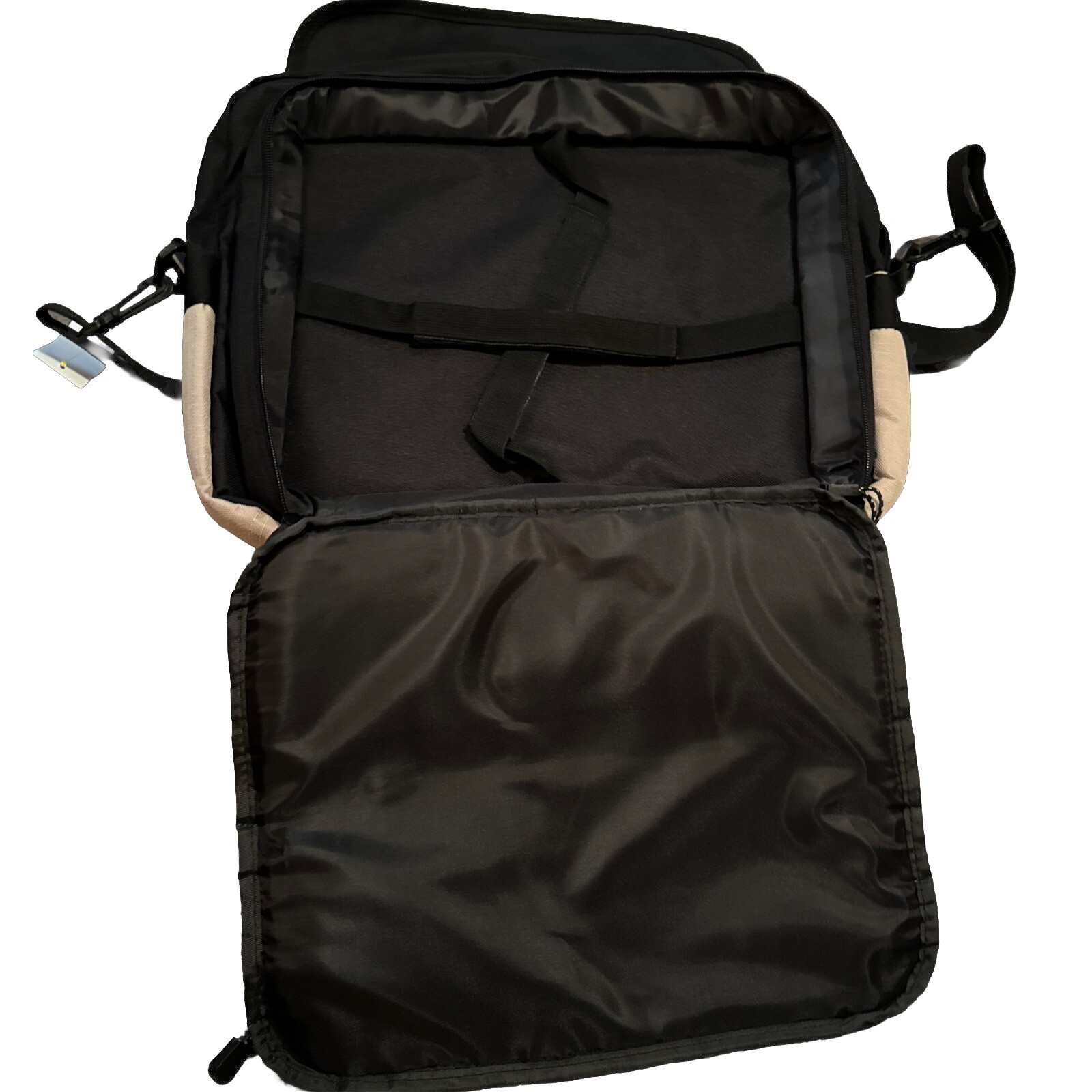 KORE Gear Laptop Messenger Bag Briefcase Shoulder Strap Black Tan College