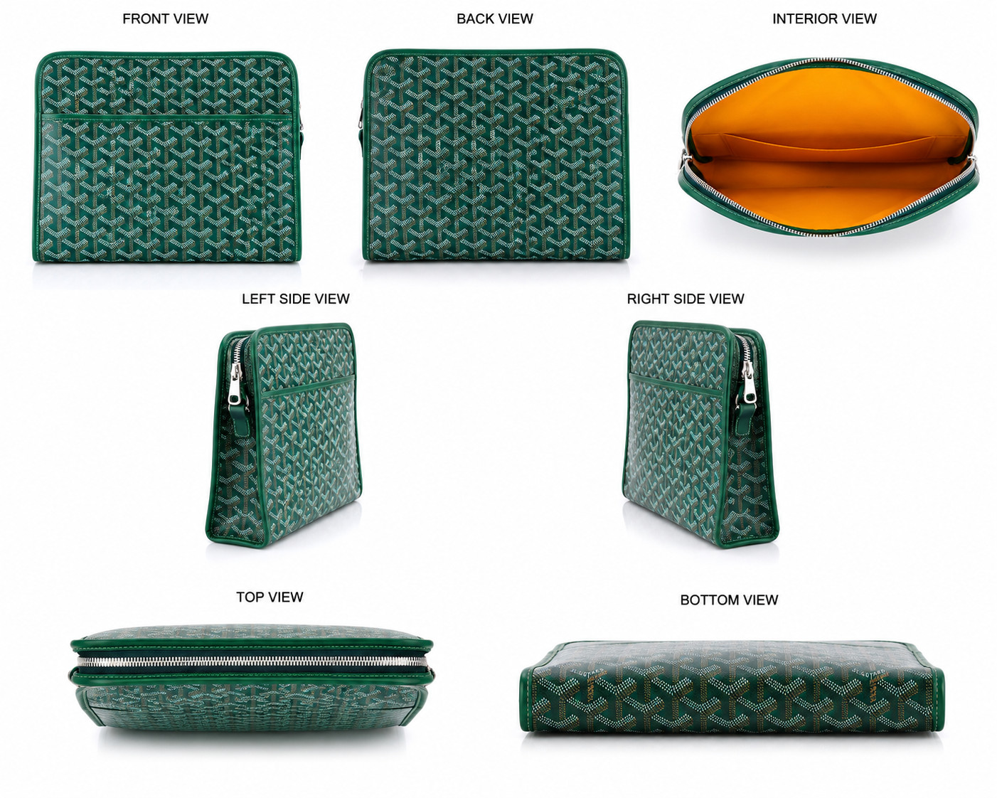 Goyard Zip Around Wallet Clutch Multiple Colors Authentic New With Box