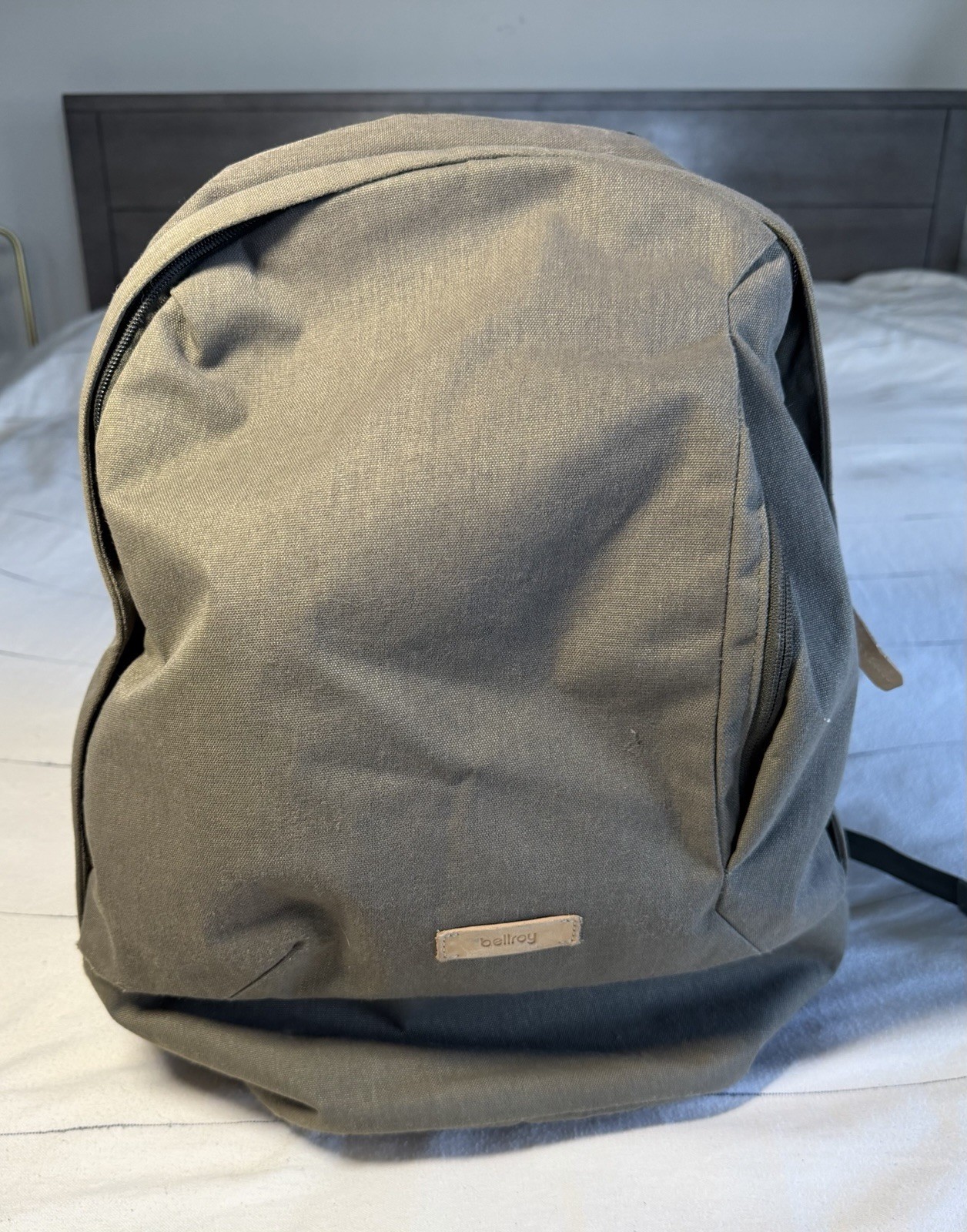 Bellroy Canvas Backpack With Multiple Compartments Sage Green