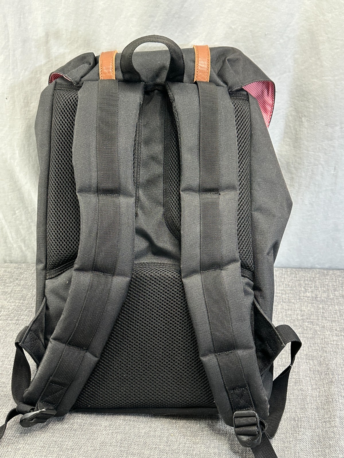 Herschel Little America Backpack Mid-Volume Black Pink 17L 18” Laptop EUC