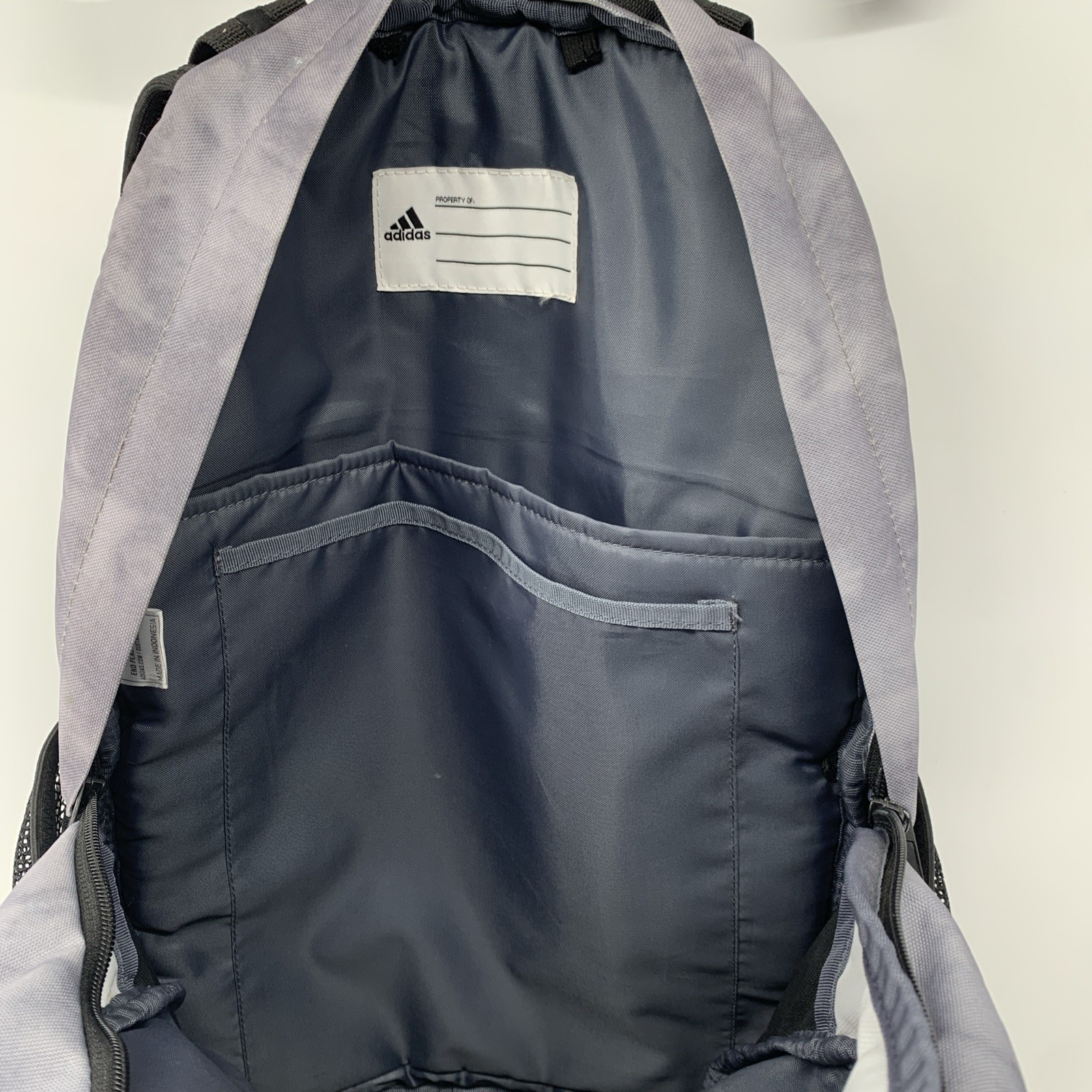 Adidas Prime 6 Backpack Gray Black Yellow Accents Load Spring Straps Side Pocket
