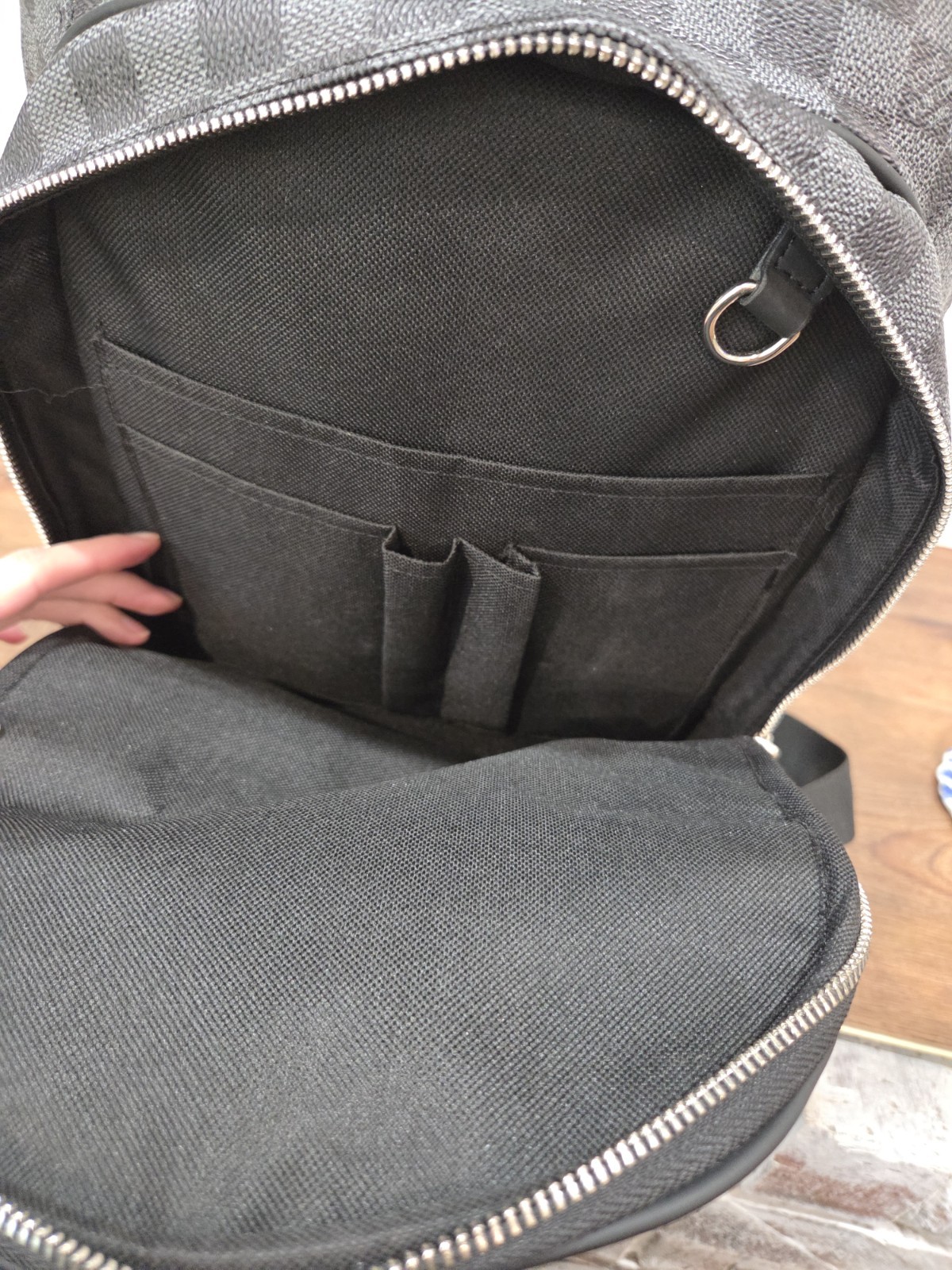 Louis Vuitton Michael Backpack Damier Graphite Checkered Black RI1188 France