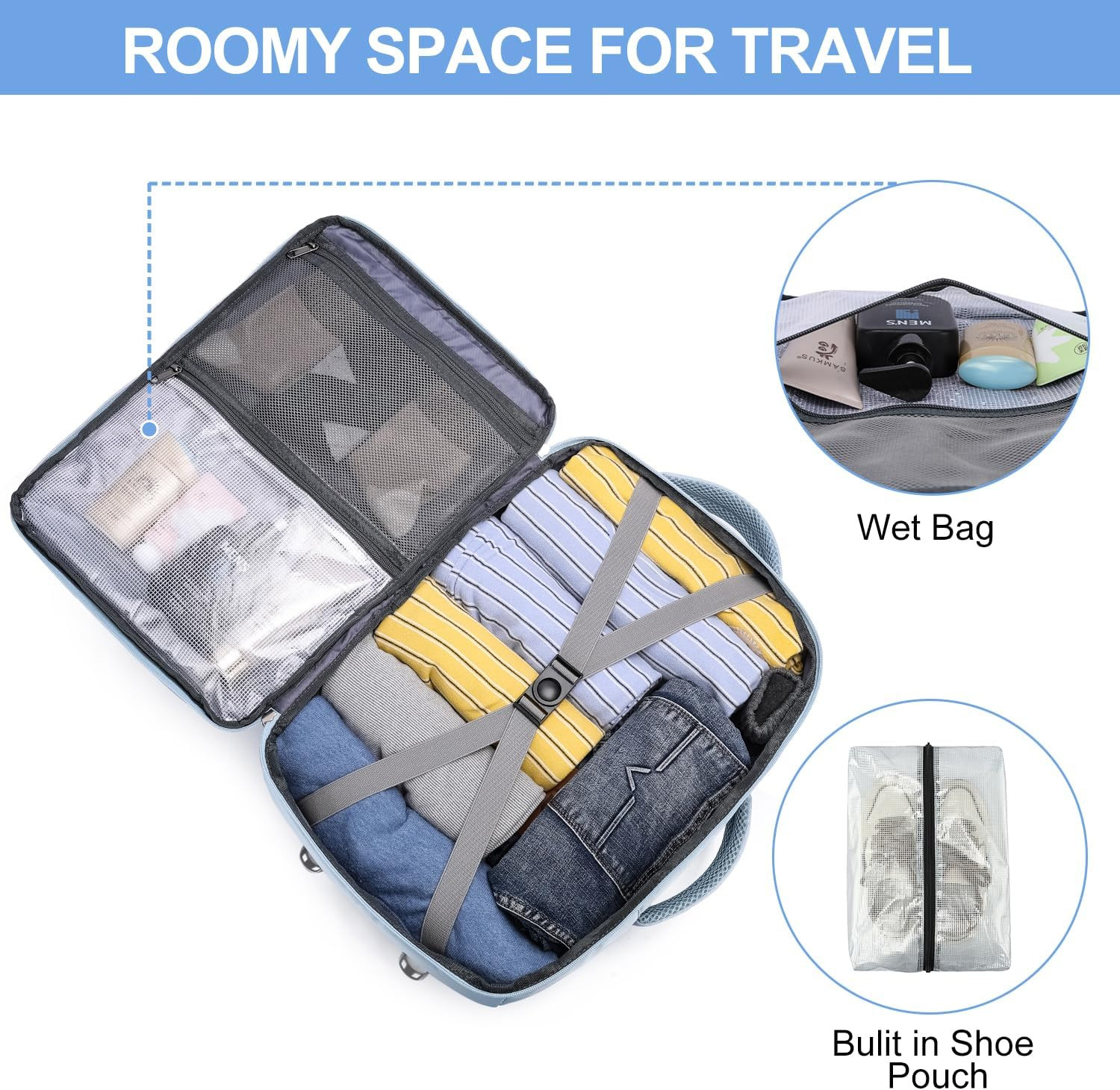Travel Backpack for Men Women,Carry on Backpack Airline Approved,Backpack for Co