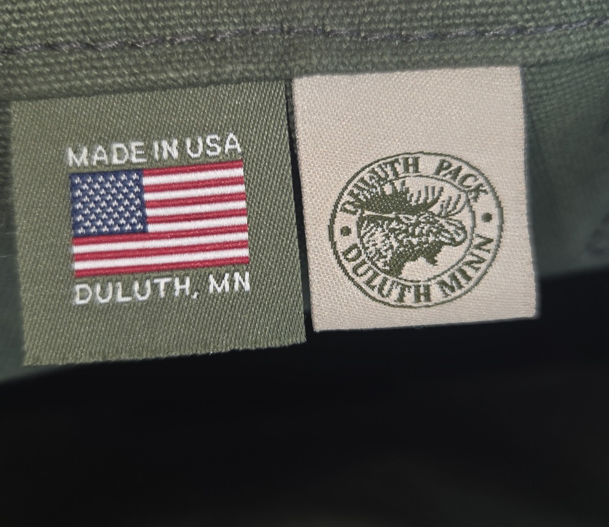 Dultuh Pack Small Olive Green Canvas Tote Bag Made in USA 11.5″ x 11.5″