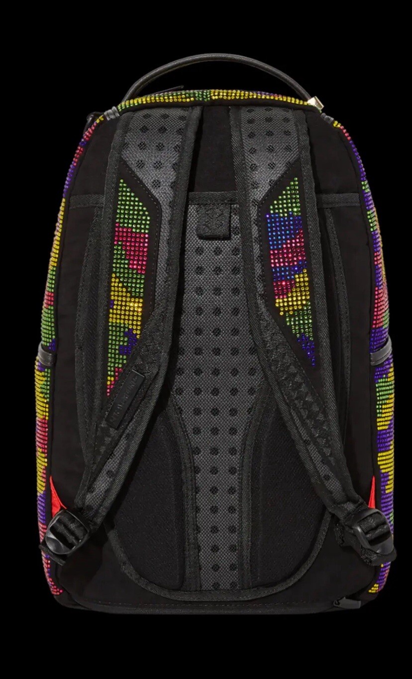 SPRAYGROUND TRINITY INVERTED REALITY BACKPACK – Multicolor Crystal Bag -Limit Ed