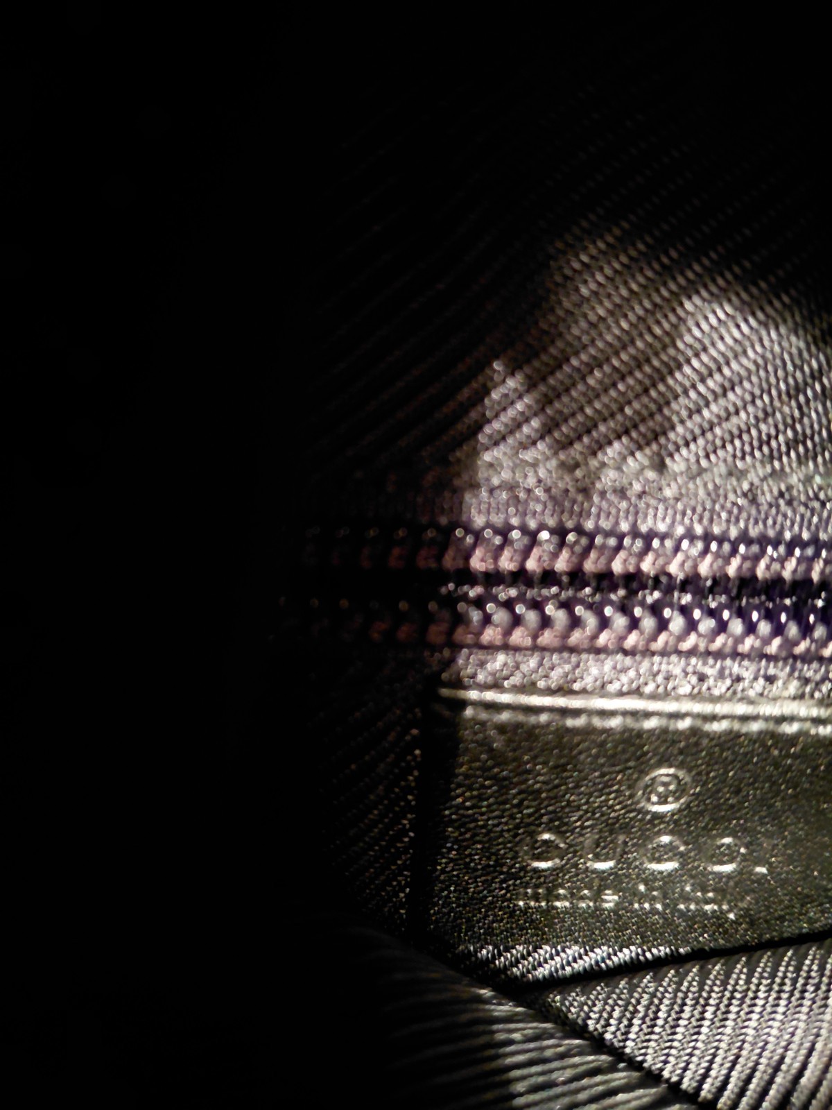 Vintage Gucci Black Monogram Backpack Adjustable Strap Inner Pockets