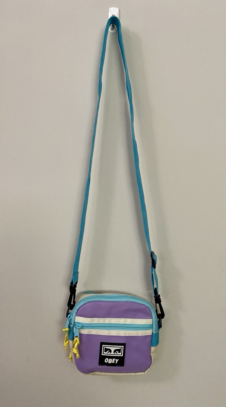 OBEY Urban Outfitters Conditions Traveler Bag III Crossbody Purple Skater NWOT