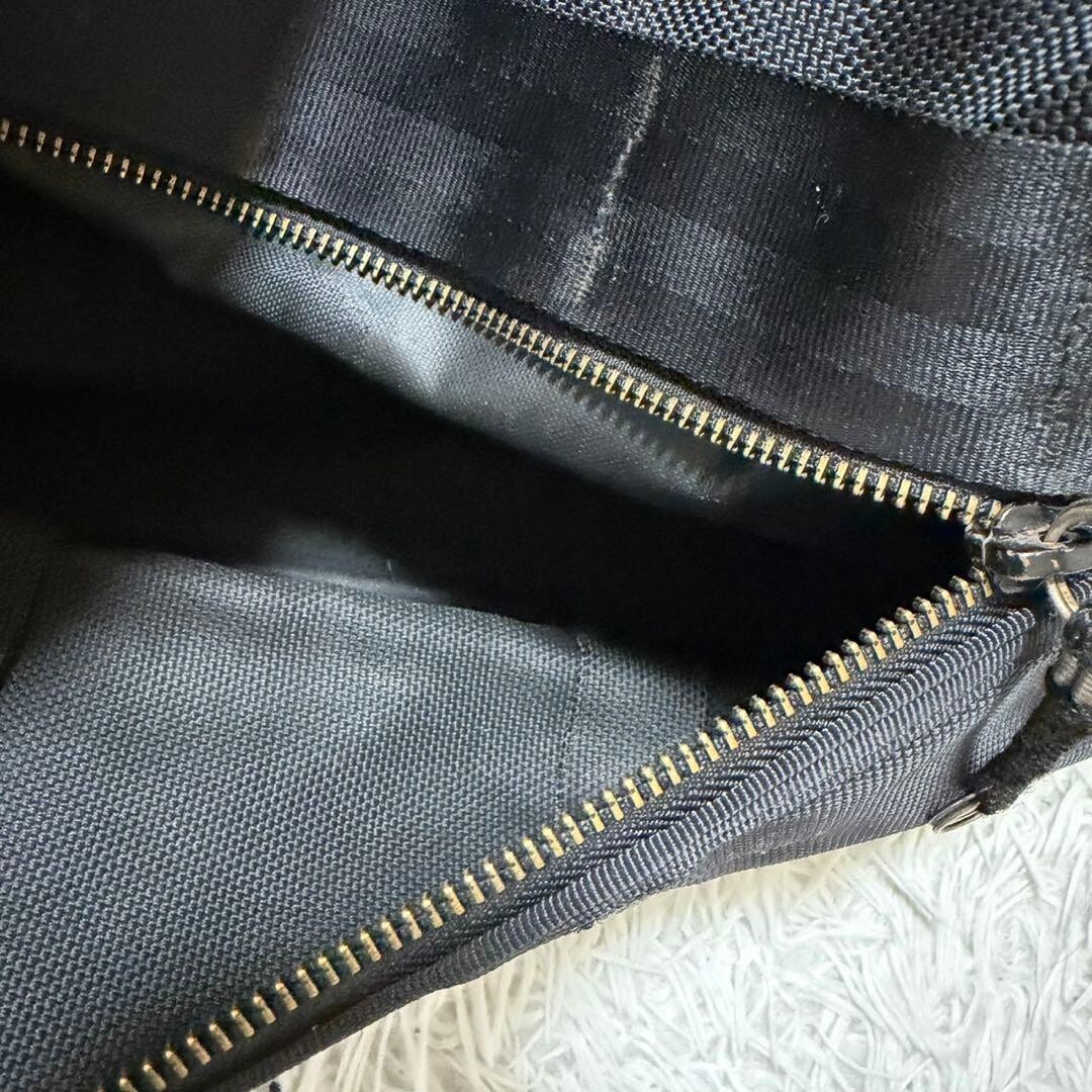 Porter Vintage Heat Black Business Bag 2Way Shoulder Zip Authentic Made in JAPAN