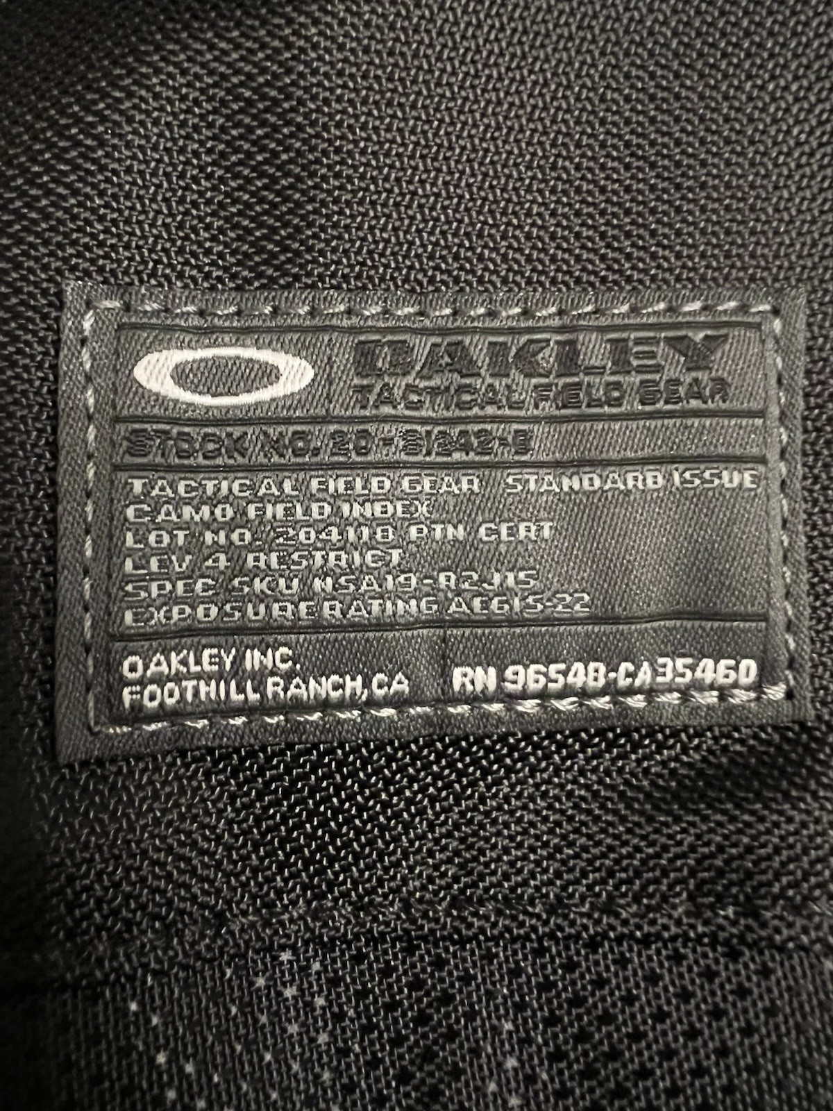 GENUINE Oakley 34L Capacity Kitchen Sink Backpack Black 92060AODM AUTHENTIC READ