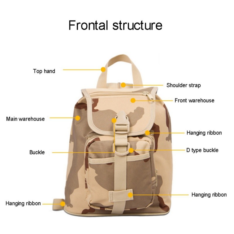 Tactical Backpack Mini Military Rucksack Water Resistant Backpack for Men Woman