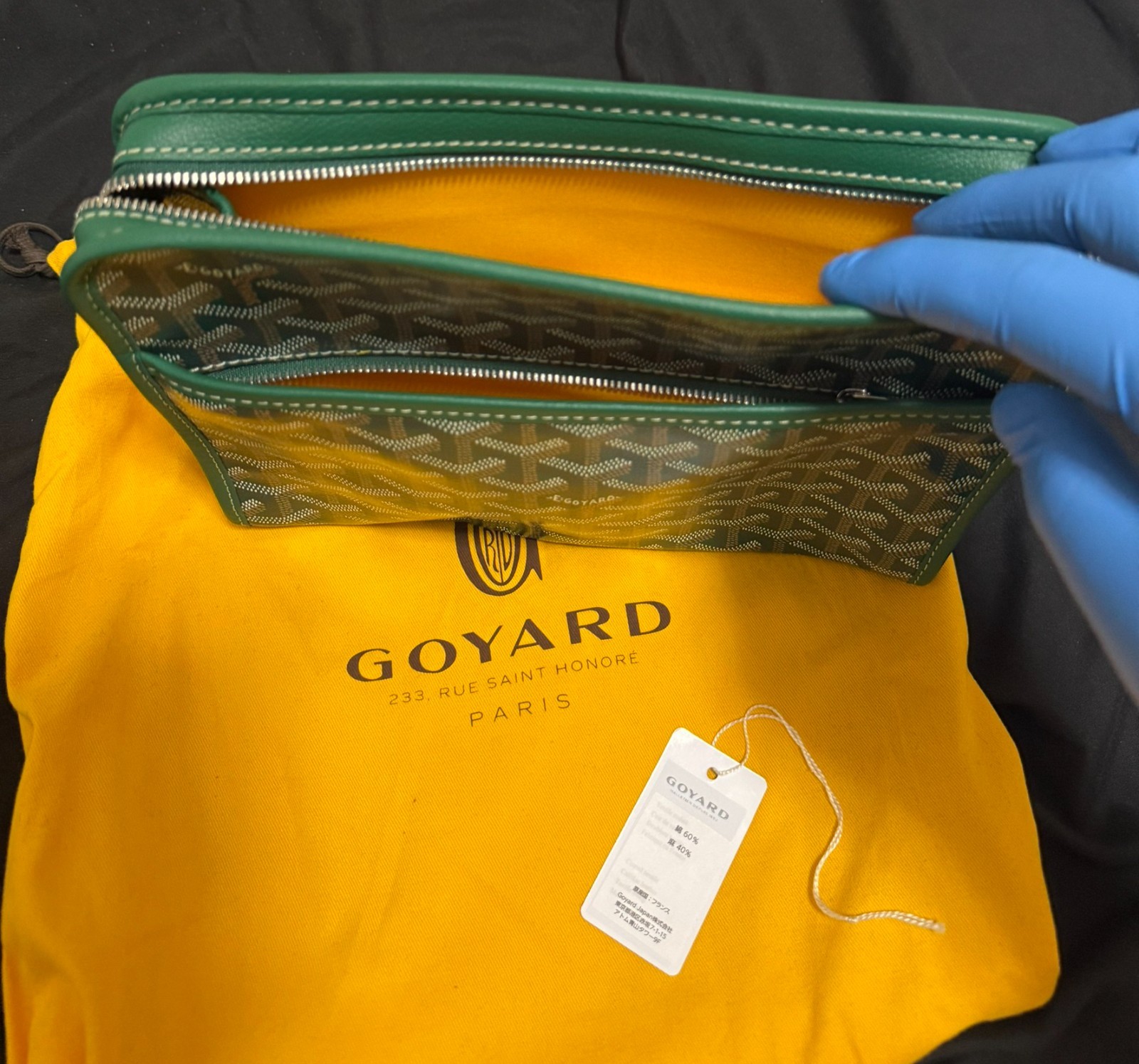Goyard Jouvence Toiletry Pouch Coated Canvas MM -Green – 2024