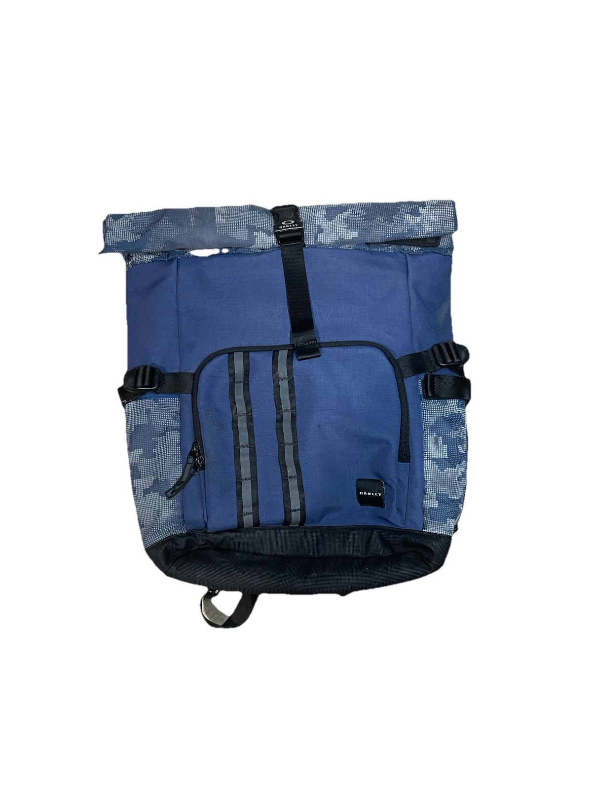 Vintage Blue Camo Oakley Software Hiking Camping Backpack
